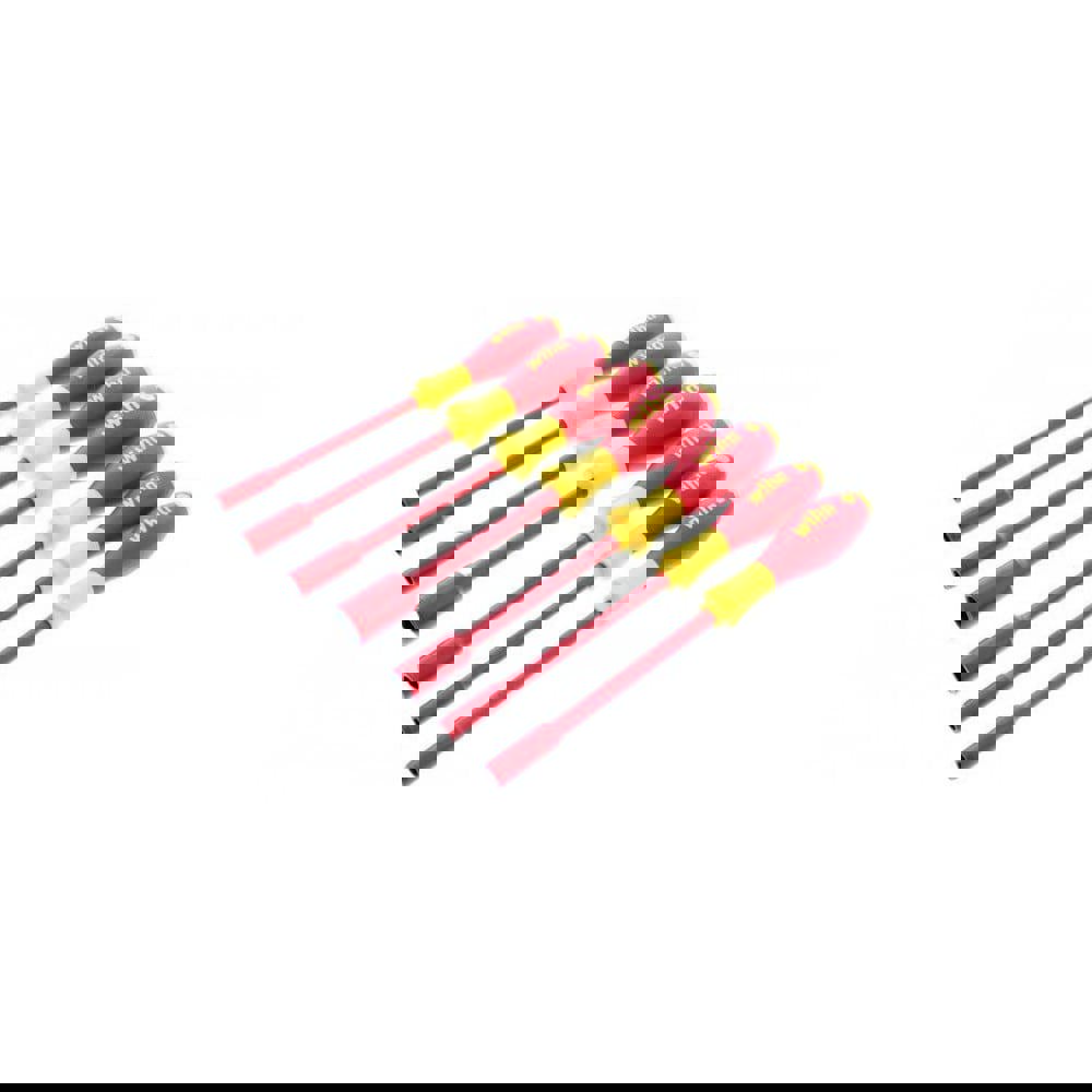 Nut Driver Set: 7 Pc, 5 to 13 mm, Ergonomic Handle