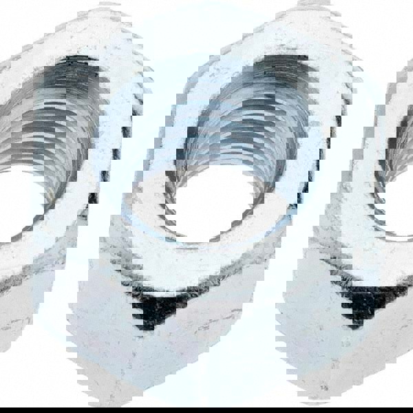 Hex Nut: 5/8-11, Grade 2 Steel, Zinc-Plated