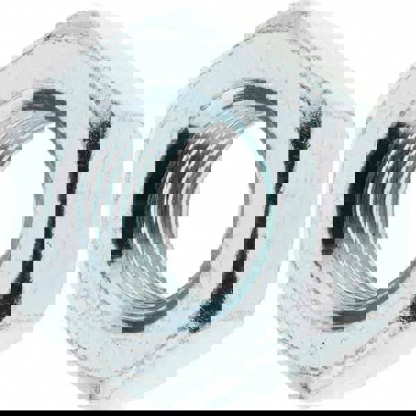 Heavy Hex Nut: 1-8, Grade 2 Steel, Zinc Finish