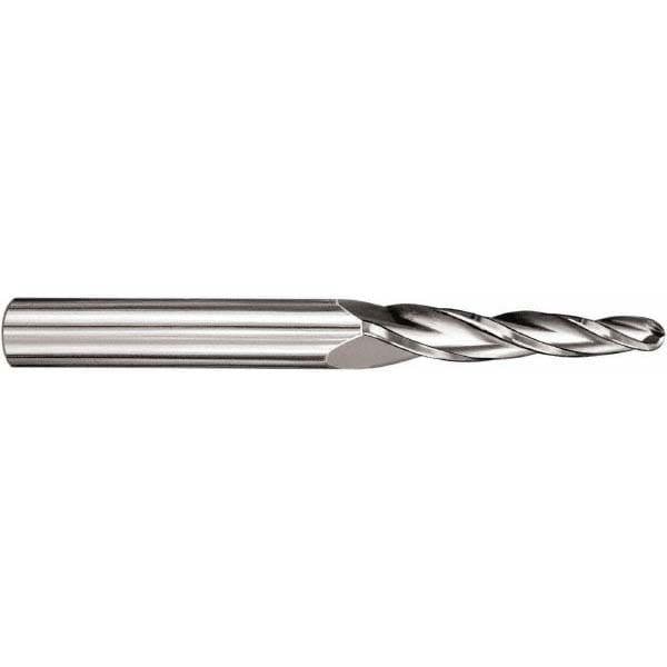 Tapered End Mill: 2 deg Angle per Side, 2