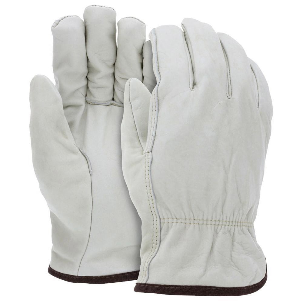 Work Gloves: Memphis 3255, Size Large, Cowhide Leather Lined, Cowhide Leather, General Purpose