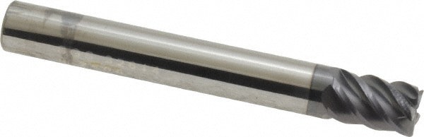 Corner Radius End Mill: 1/4