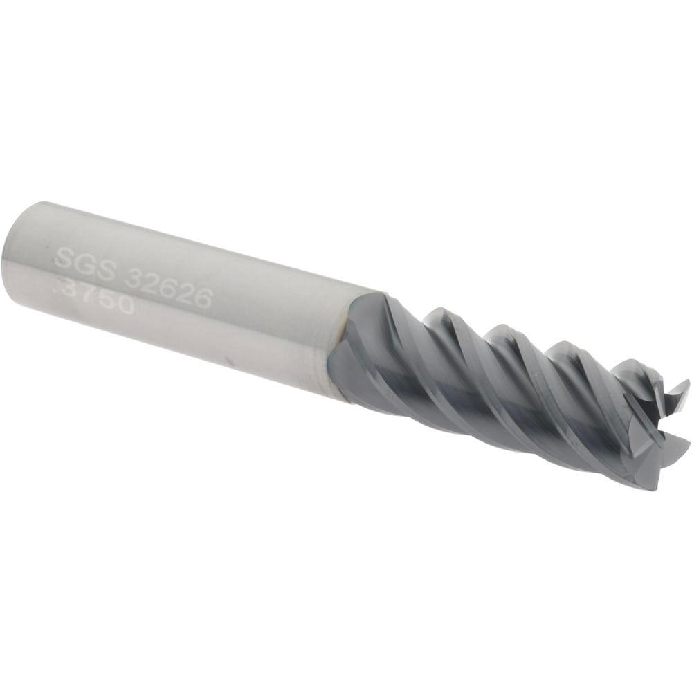 Corner Radius End Mill: 3/8