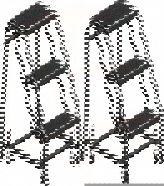 Steel Rolling Ladder: 3 Step