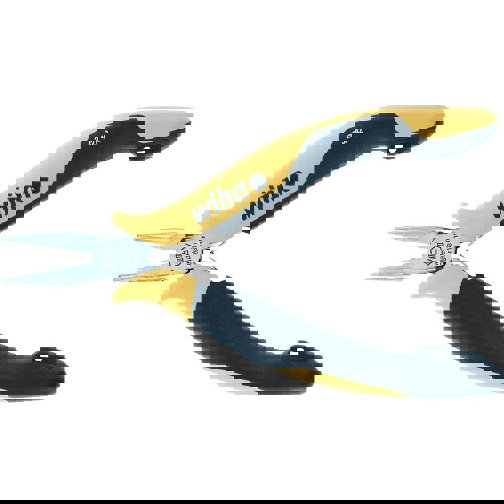 Cutting Pliers; Insulated: Yes ; Jaw Length (Decimal Inch): 0.9600 ; Capacity (mm): 1.40 ; Overall Length (Inch): 4-3/4 ; Jaw Width (Decimal Inch): 0.36 ; Head Style: Long Nose