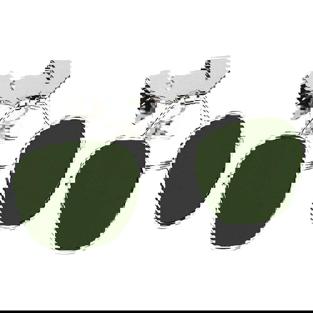 Hard Hat Clip Lenses: Metal, Green