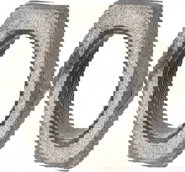 Jam Nut: 2-12, Grade 2 Steel, Bright/Uncoated Finish