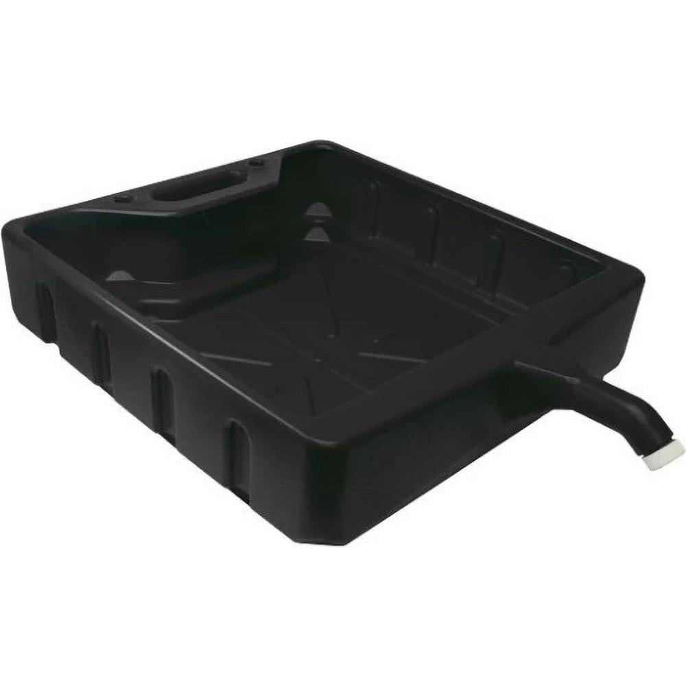 Oil Drain Containers; Container Size: 20qt ; Color: Black ; Hose Length: 4in ; Overall Length: 25.00 ; Overall Width: 18 ; Features: Oil Changes
