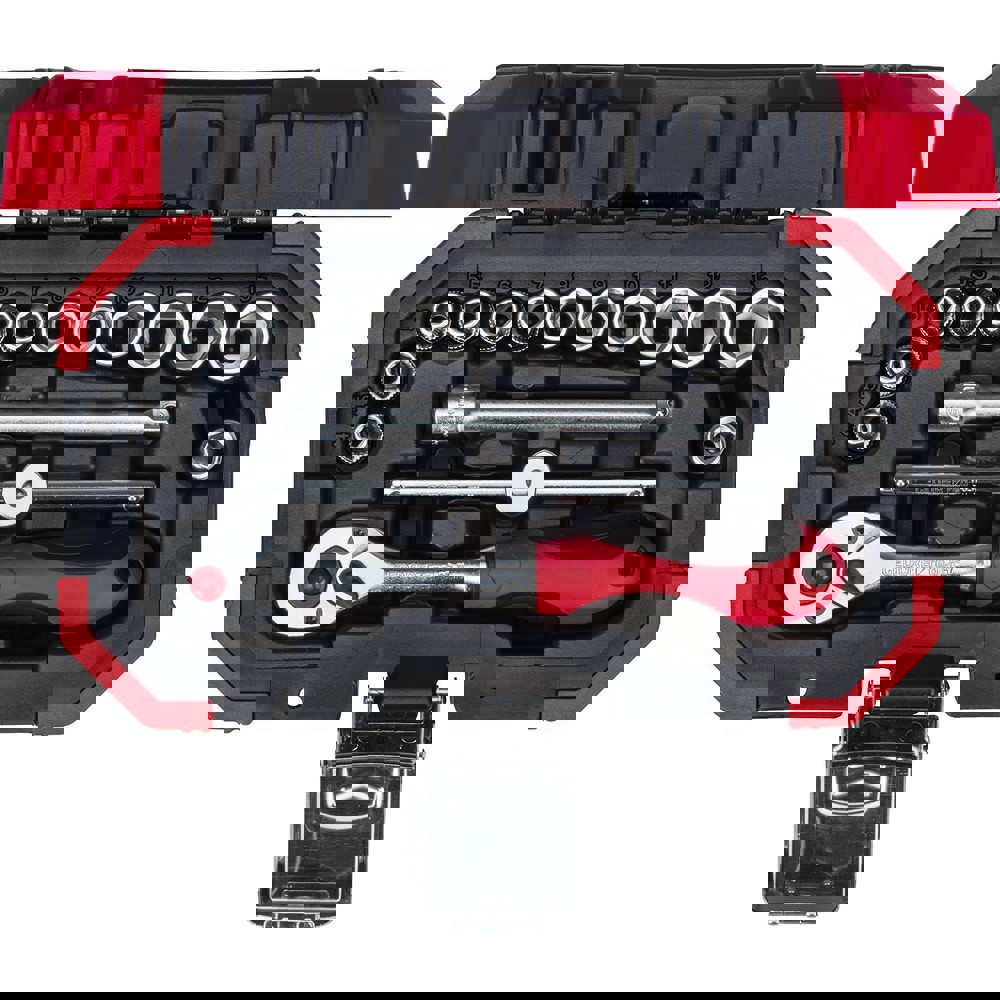 Standard Socket Set: 16 Pc, 1/4