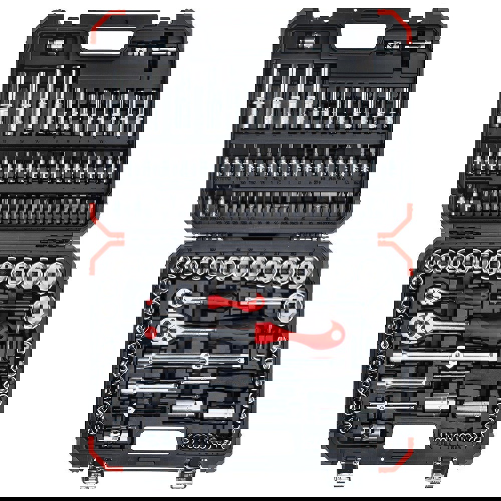 Standard Socket Set: 94 Pc, 1/4 in;1/2 in Drive,