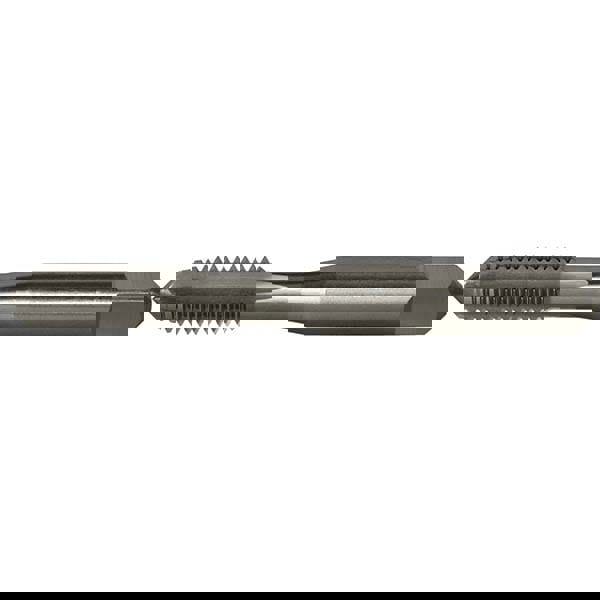 Straight Flute Tap: #4-40 UNC, 2 Flutes, Plug, 2B Class of Fit, High Speed Steel, Bright/Uncoated