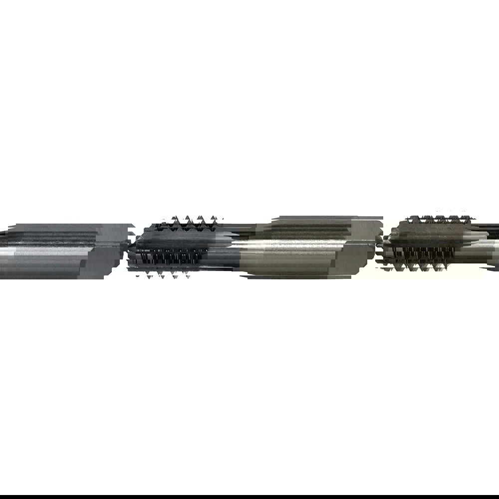 Straight Flute Tap: #10-32 UNF, 4 Flutes, Plug, 2B Class of Fit, High Speed Steel, TiCN Coated