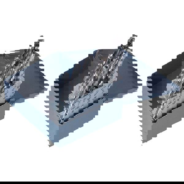 Tap Set: 4 Flute, Plug, High Speed Steel, Bright Finish