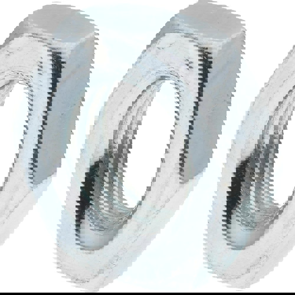 Jam Nut: 7/16-14, Grade 2 Steel, Zinc Finish