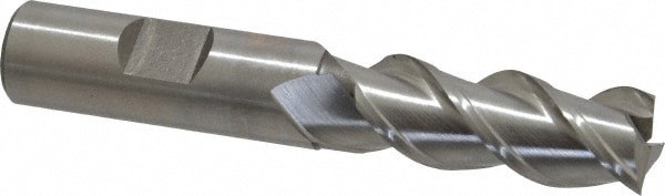 Square End Mill: 1'' Dia, 1-1/2'' LOC, 1'' Shank Dia, 4'' OAL, 3 Flutes, Solid Carbide