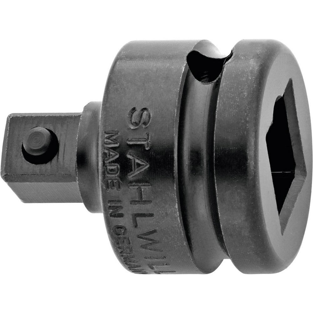 Socket Adapters & Universal Joints; Adapter Type: Impact ; Male Size: 3/8 in ; Female Size: 1/2 ; Male Drive Style: Square ; Overall Length (Inch): 1-1/2in ; Female Drive Style: Square