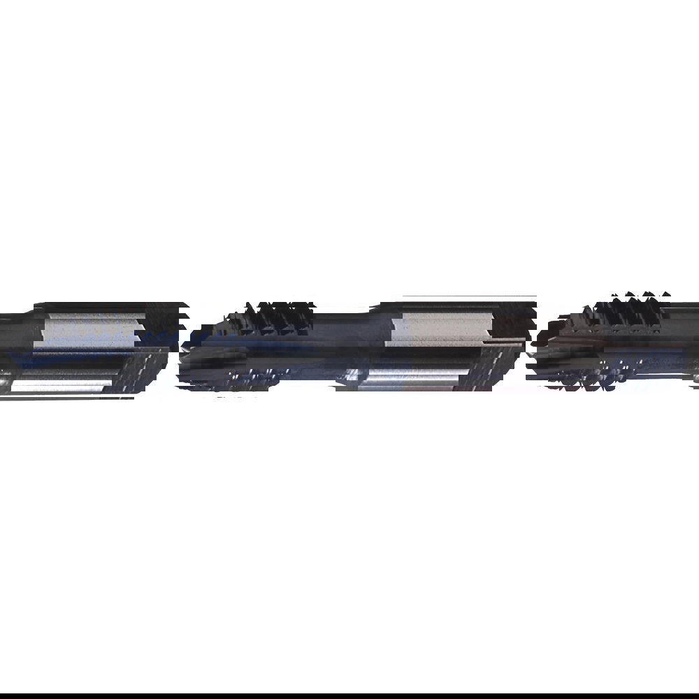 Spiral Point Tap: 5/16-18 UNC, 3 Flutes, Plug Chamfer, 2B Class of Fit, High-Speed Steel-E, Steam Oxide Coated