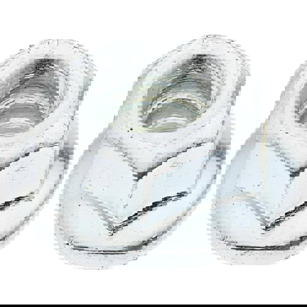 Hex Nut: 1/2-20, Grade 2 Steel, Zinc-Plated