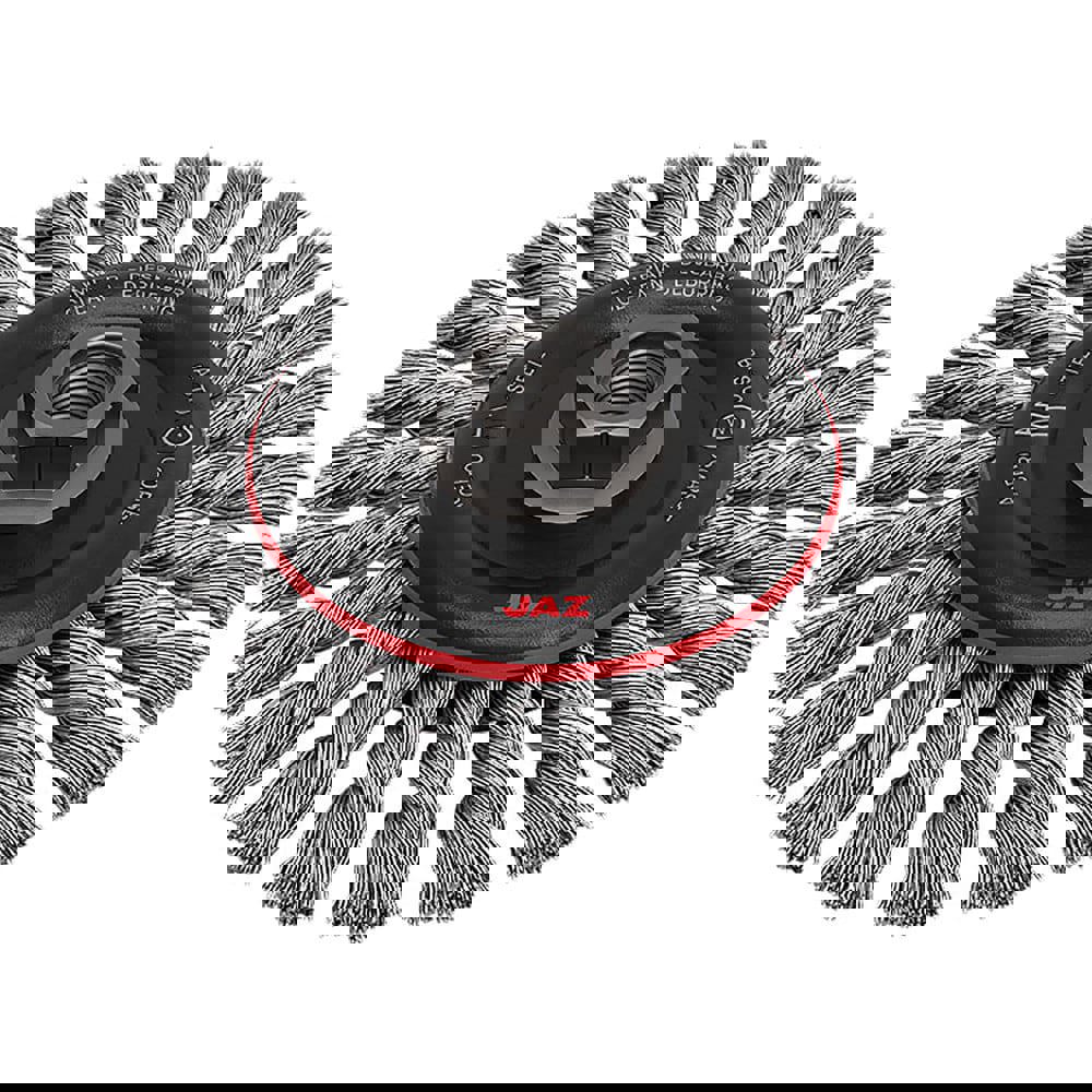Wheel Brushes; Mount Type: Arbor Hole ; Wire Type: Knotted Standard Twist ; Outside Diameter (Inch): 6 ; Face Width (Inch): 1/2 ; Shank Diameter (Inch): 1/4 ; Fill Material: Carbon Steel