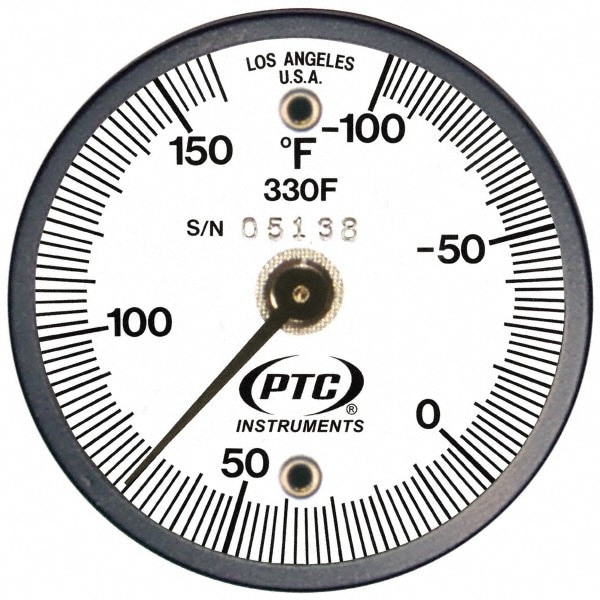 -100 to 160&deg;F, 2 Inch Dial Diameter, Dual Magnet Mount Thermometer