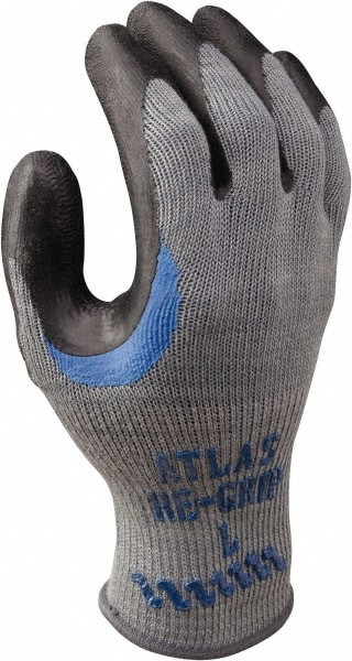 General Purpose Work Gloves: Medium, Latex Coated, Cotton
