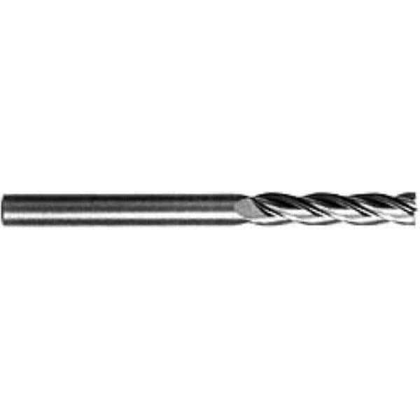 Square End Mill: 1'' Dia, 2-1/4'' LOC, 1'' Shank Dia, 5'' OAL, 4 Flutes, Solid Carbide