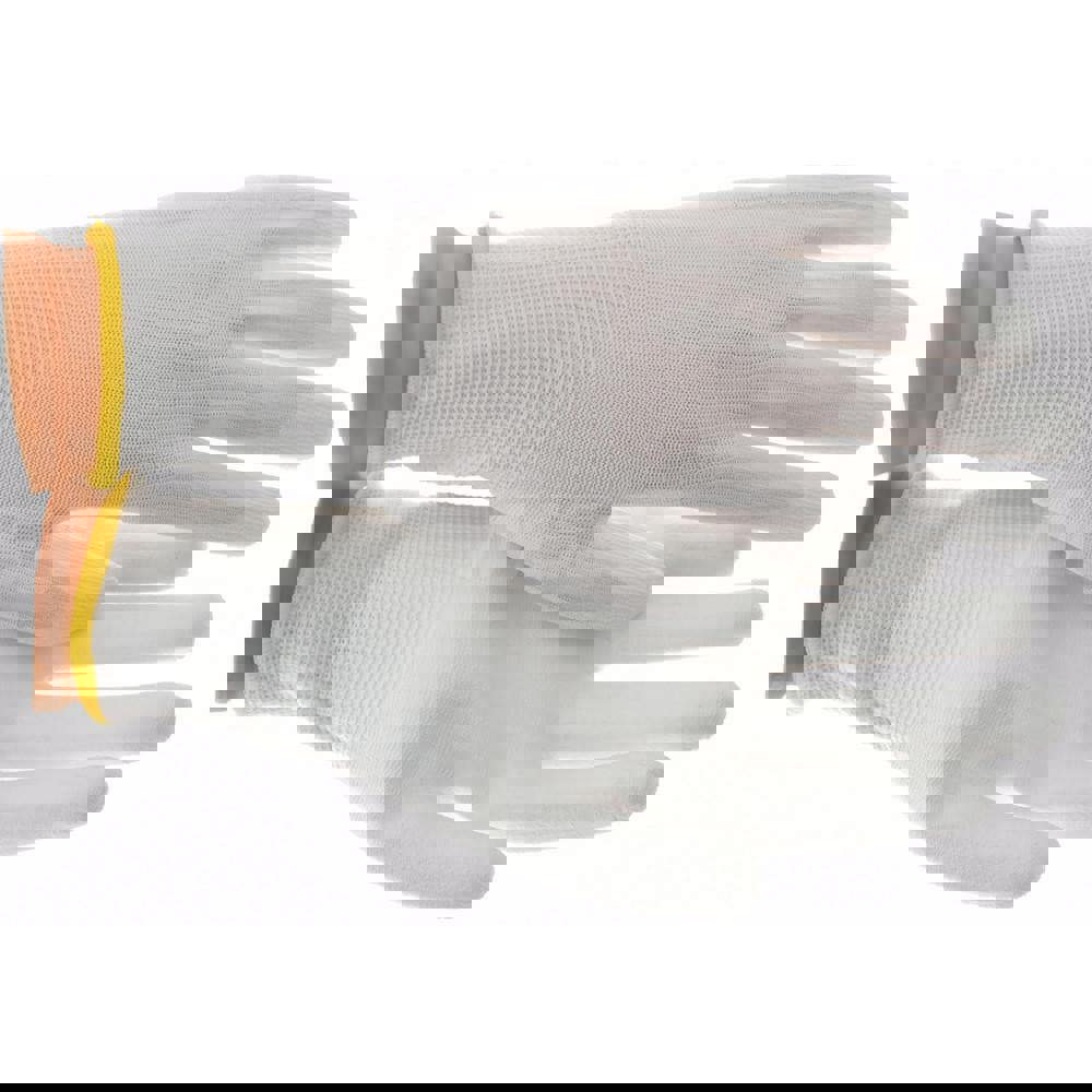 General Purpose Work Gloves: Large, Polyurethane Coated, Nylon