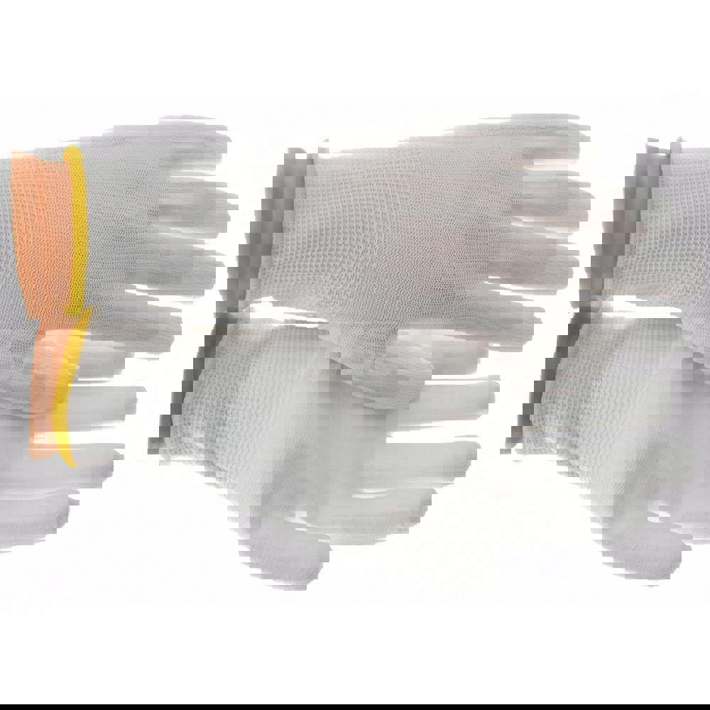 General Purpose Work Gloves: Small, Polyurethane Coated, Nylon