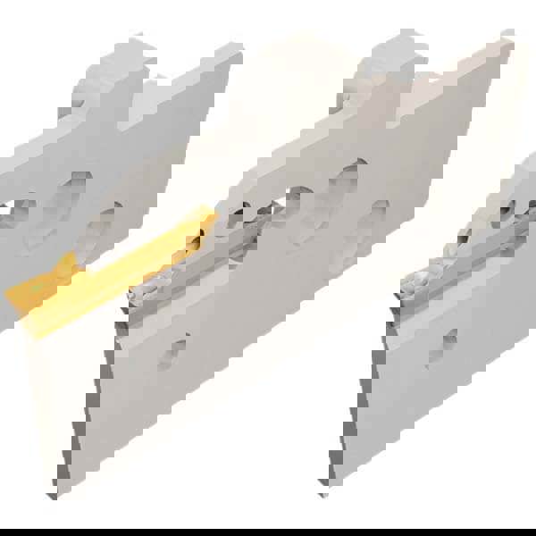 Indexable Cut-Off Blades; End Type: Single ; Cutting Direction: Right; Left Hand ; Hand: Left Hand; Right Hand ; Blade Height (mm): 25.80 ; Blade Height (Decimal Inch): 1.0150 ; Blade Width (Decimal Inch): 0.0964