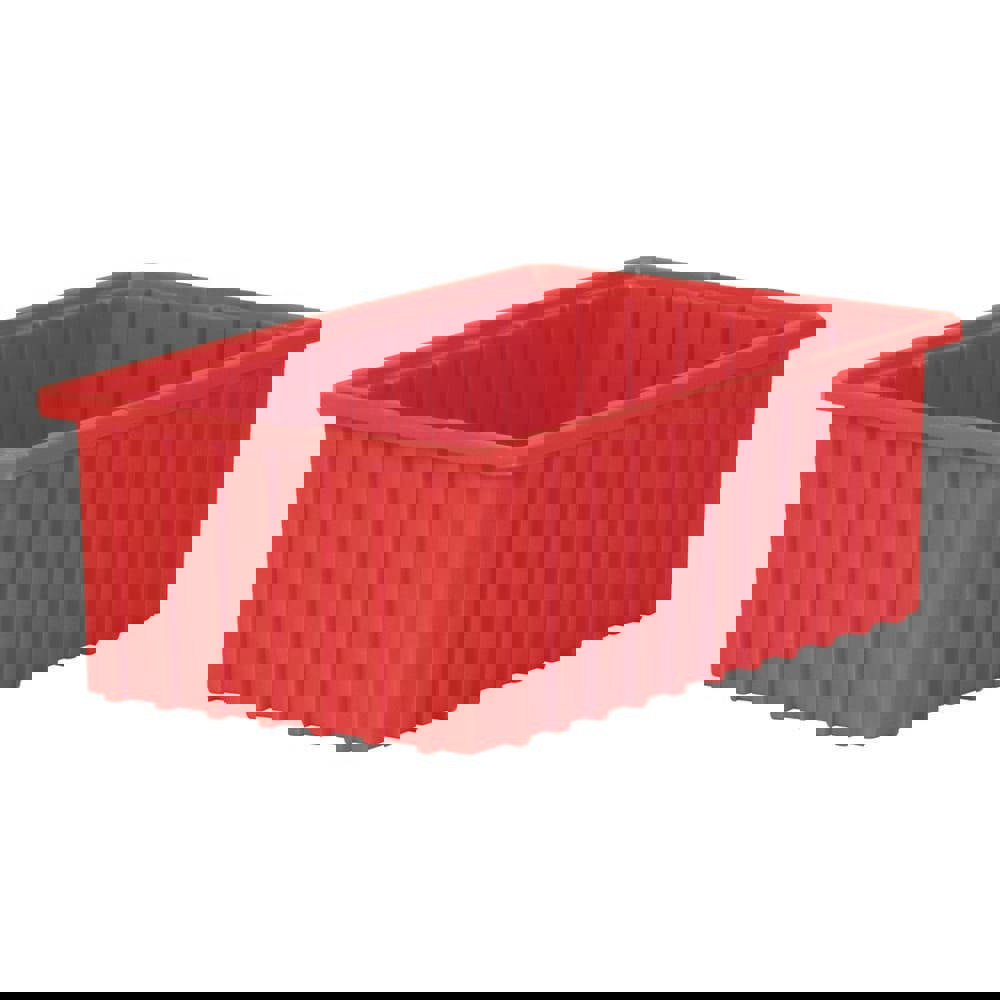 Bins; Bin Style: Dividable Storage Tote ; Shape: Rectangle ; Material Family: Polymer ; Overall Width (Inch): 10-7/8 ; Overall Length (Inch): 16-1/2 ; Overall Height (Inch): 6