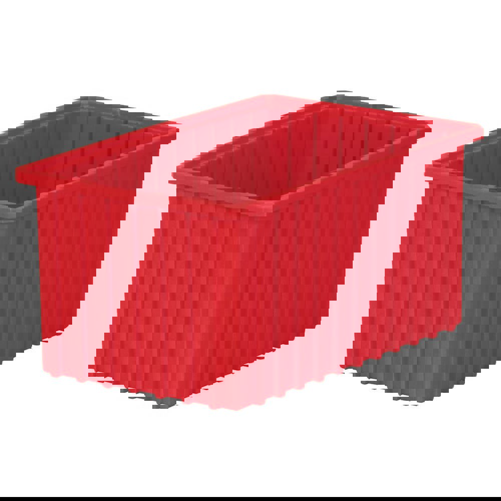 Bins; Bin Style: Dividable Storage Tote ; Shape: Rectangle ; Material Family: Polymer ; Overall Width (Inch): 10-7/8 ; Overall Length (Inch): 16-1/2 ; Overall Height (Inch): 8