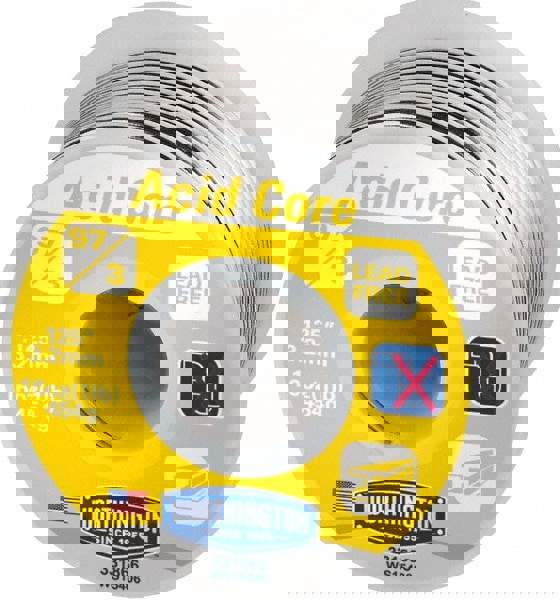 Lead-Free Acid Core Solder: Tin, 1/8
