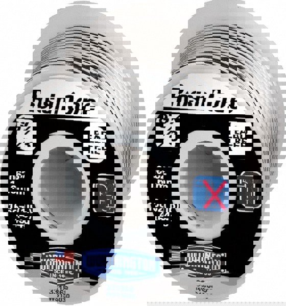 Rosin Core Solder: 3% Rosin Core & 97% Tin & Copper