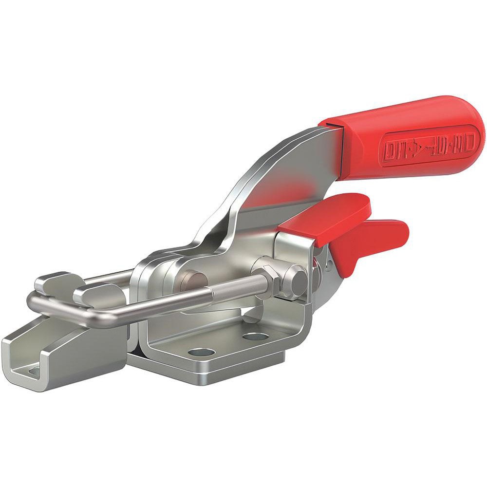 Pull-Action Latch Clamps; Clamping Orientation: Horizontal ; Bar Style: U-Hook ; Load Capacity (N): 3202.72 ; Load Capacity (Lb. - 3 Decimals): 720.000 ; Load Capacity (Kg): 326.59 ; Base Style: Flanged