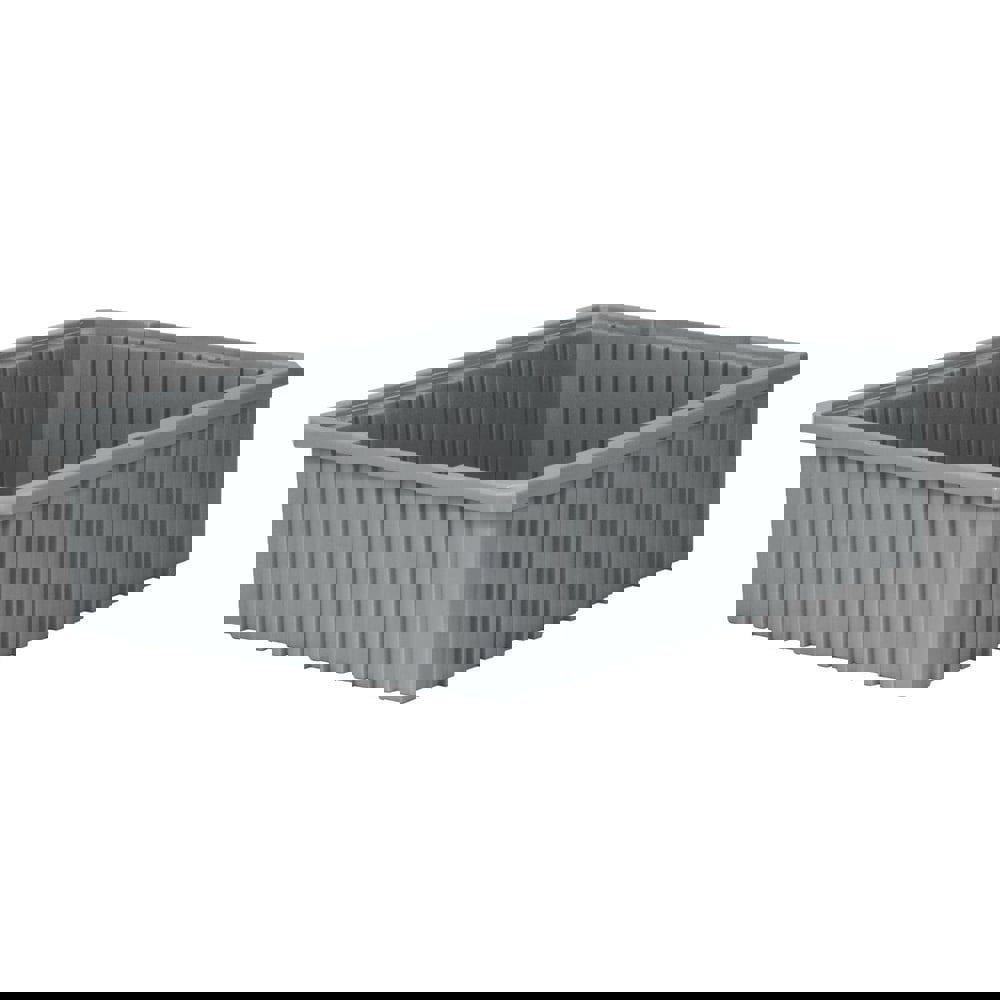 Polyethylene Dividable Storage Tote: 40 lb Capacity