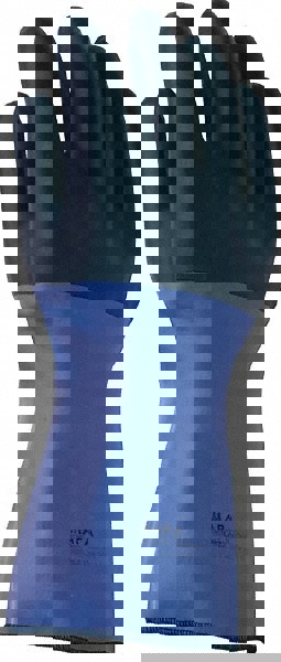 Chemical Resistant Gloves: Large, Neoprene, Supported, Type A Chemical-Resistant