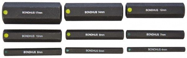 9 Piece Hex Drive Bit Set