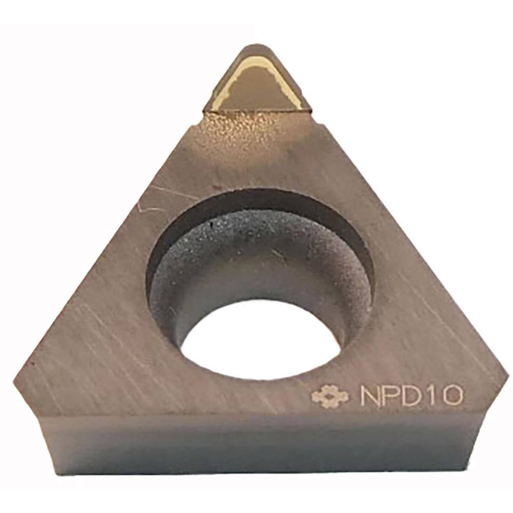 Turning Inserts; Relief Angle: 11 ; Insert Style: TPMA ; Corner Radius (mm): 0.20 ; Corner Radius (Decimal Inch): 0.0079 ; Included Angle: 60.0 ; Manufacturer Grade: NPD10