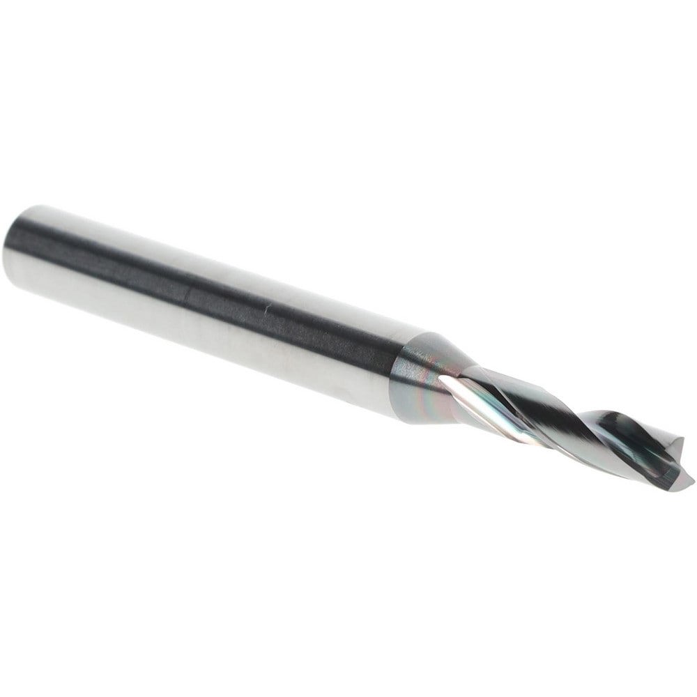 Screw Machine Length Drill Bit: 3.80 mm (0.1496) Dia, 180 deg, Solid Carbide