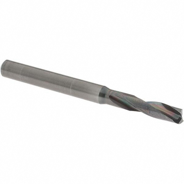 Screw Machine Length Drill Bit: 5.10 mm (0.2008) Dia, 180 deg, Solid Carbide