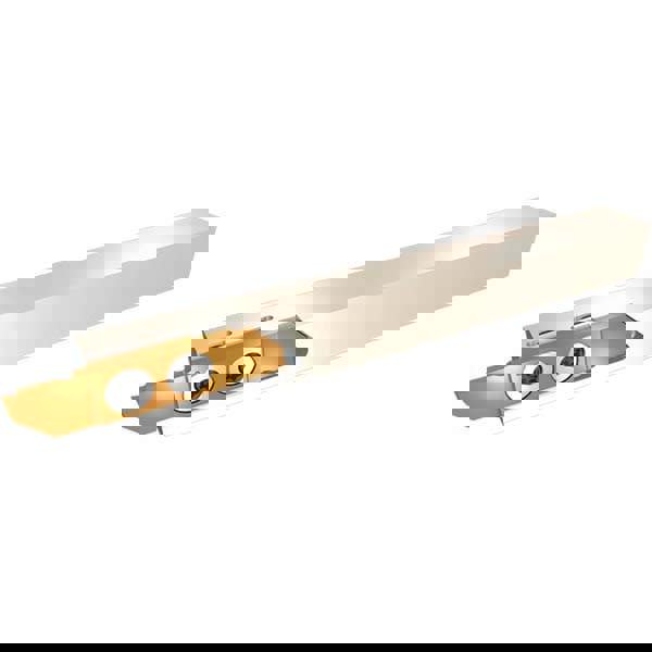 Indexable Grooving-Cutoff Toolholder: SCHR 16-41BF, 1 to 3 mm Groove Width, 11 mm Max Depth of Cut, Right Hand