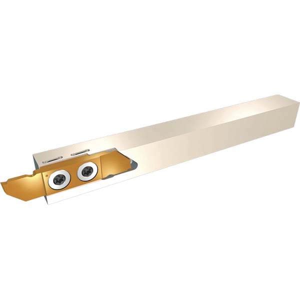 Indexable Grooving-Cutoff Toolholder: SCHL 16-41BF, 1 to 3 mm Groove Width, 11 mm Max Depth of Cut, Left Hand