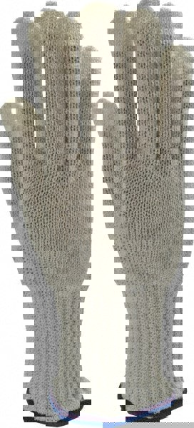 Cut & Abrasion-Resistant Glove: Knifehandler 33337, Size Medium, ANSI Cut A9, ANSI Puncture 0, Uncoated, Fiber & Stainless Steel