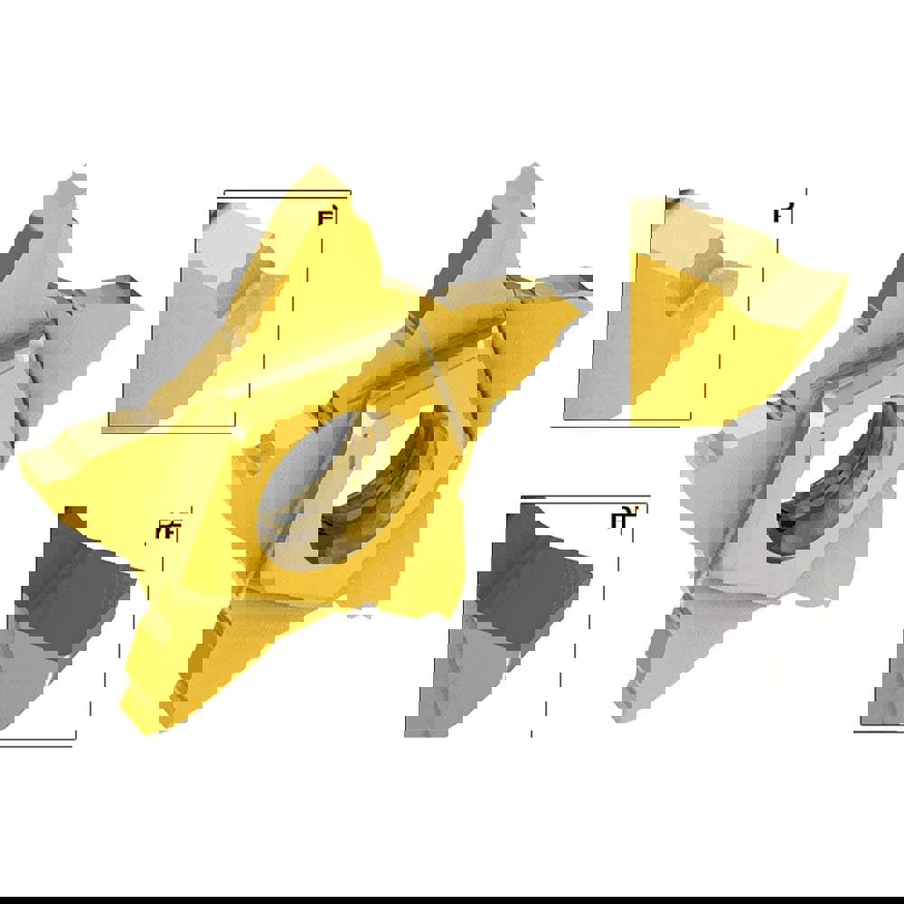 Grooving Insert: PENTA24N050PF IC30N, Solid Carbide