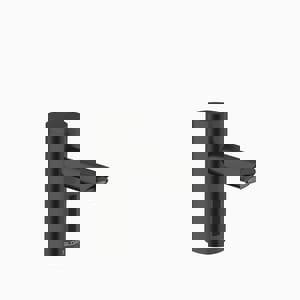 0.5 gpm Battery Powered Sensor Bathroom Sink Faucet with Integrated Side Mixer in Graphite