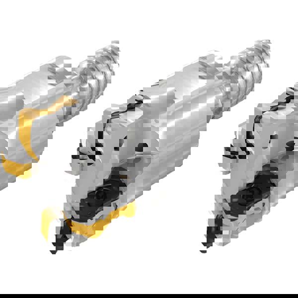 Indexable High-Feed End Mill: FFX4ED25.98-4-M12-04, 17.60 mm Cut Dia, Modular Connection Shank