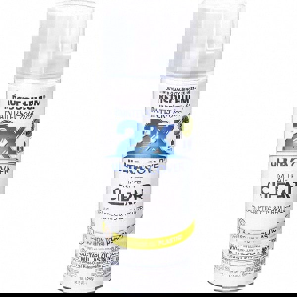 Enamel Spray Paint: Clear, Flat, 12 oz