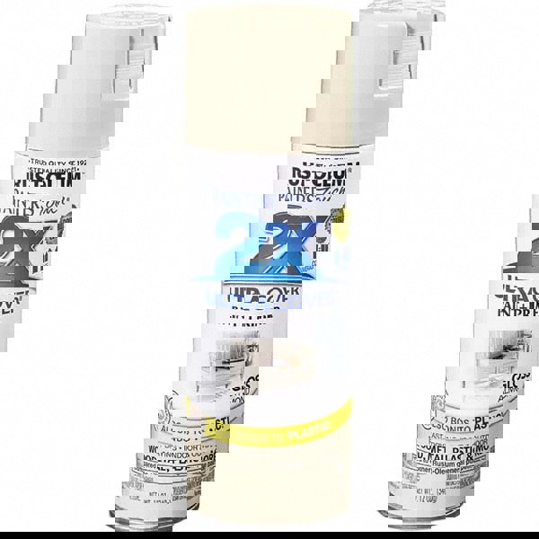 Enamel Spray Paint: Almond, Gloss, 12 oz