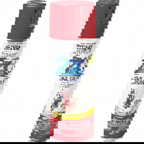 Enamel Spray Paint: Apple Red, Gloss, 12 oz