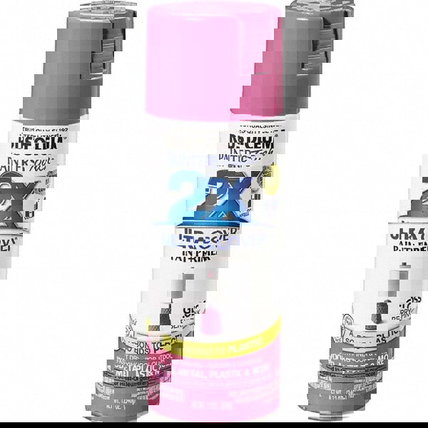 Enamel Spray Paint: Berry Pink, Gloss, 13 oz